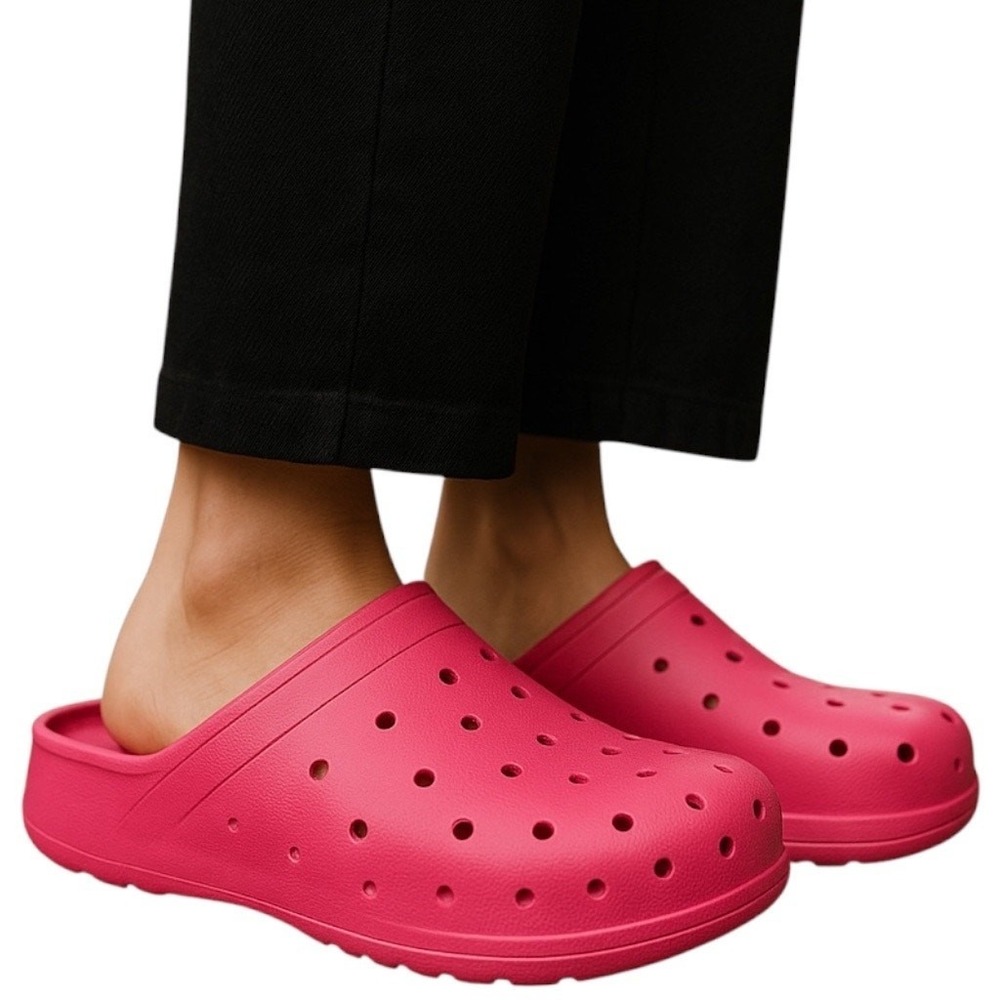 Old Navy Women's Pink Perforated Clog Shoes Size 8